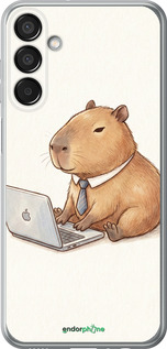 Силиконовый чехол Funny Capybara CEO Working для Samsung Galaxy M15 - 6777u-3684 изображение 