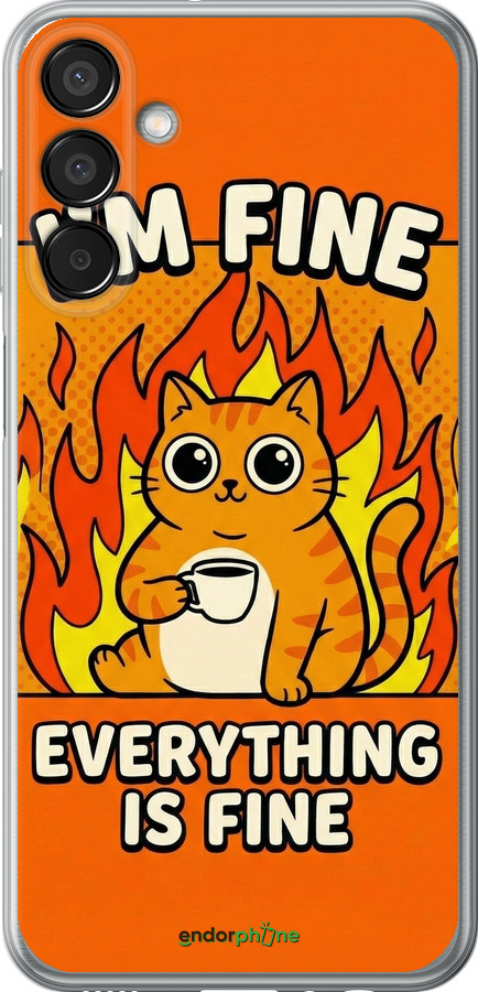 Силіконовий чехол Funny Cat для Samsung Galaxy F15 - 6786u-3756 изображение 