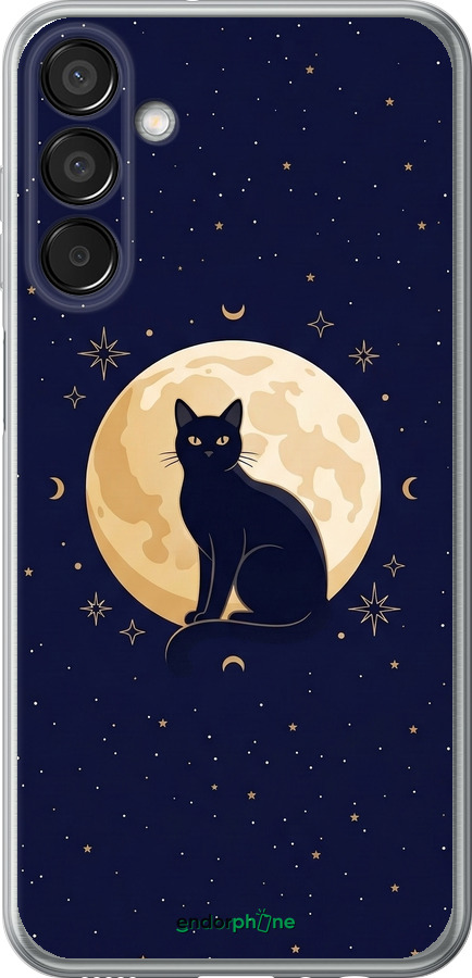 Силіконовий чехол Cute Cat Celestial/Witchy для Samsung Galaxy F15 - 6787u-3756 изображение 