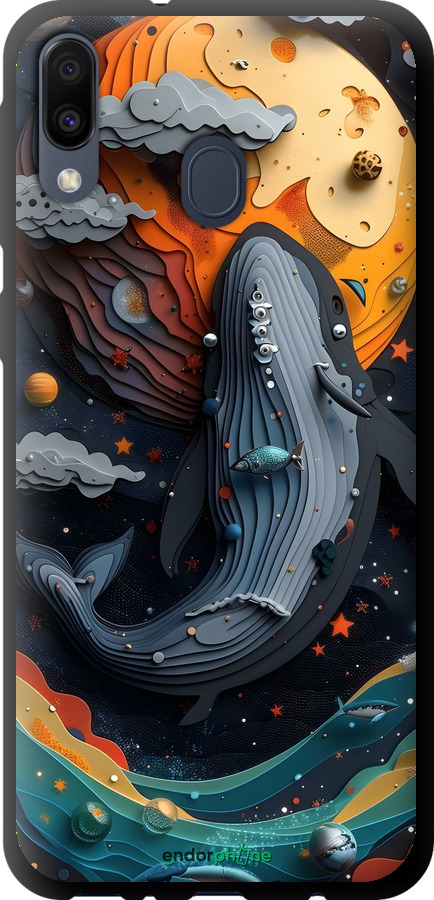 TPU чехол Кит в космосе для Samsung Galaxy M20 - 6328b-1660 изображение 