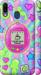 3D пластиковий матовий чехол Y2K Aesthetic Retro Pet: Годуй мене кавою для Samsung Galaxy M20 - 6784m-1660 изображение 