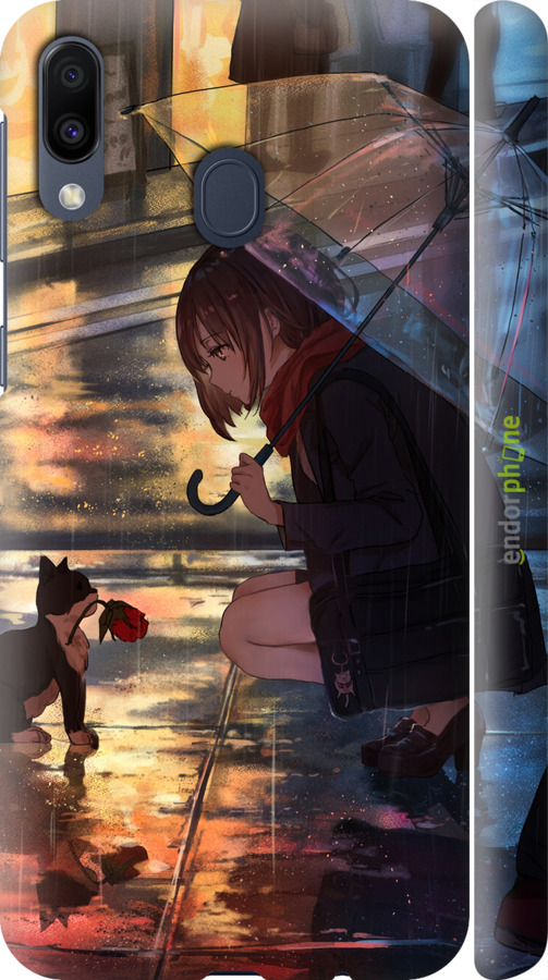 3D пластиковий матовий чехол Anime для Samsung Galaxy M20 - 6609m-1660 изображение 