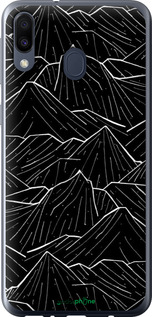 2D пластиковий чехол Із зображенням Темних гір для Samsung Galaxy M20 - 6489t-1660 изображение 