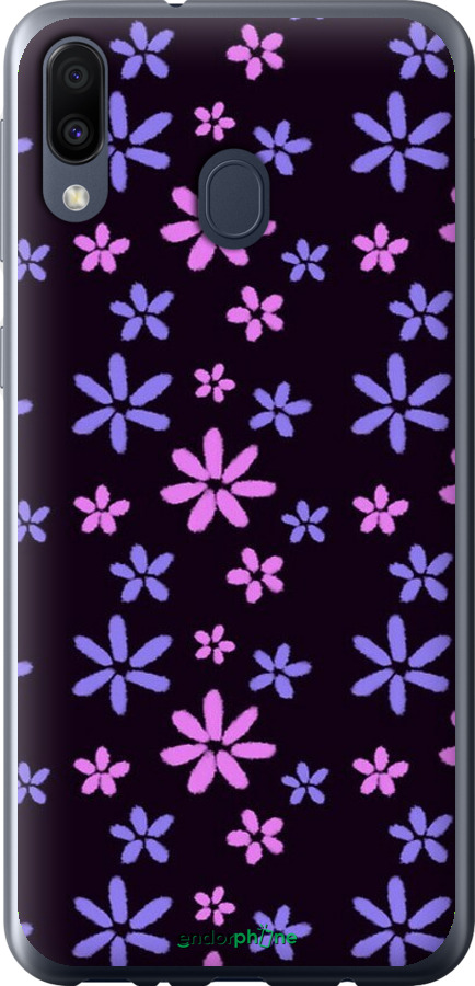 Силиконовый чехол с  цветами для Samsung Galaxy M20 - 6258u-1660 изображение 