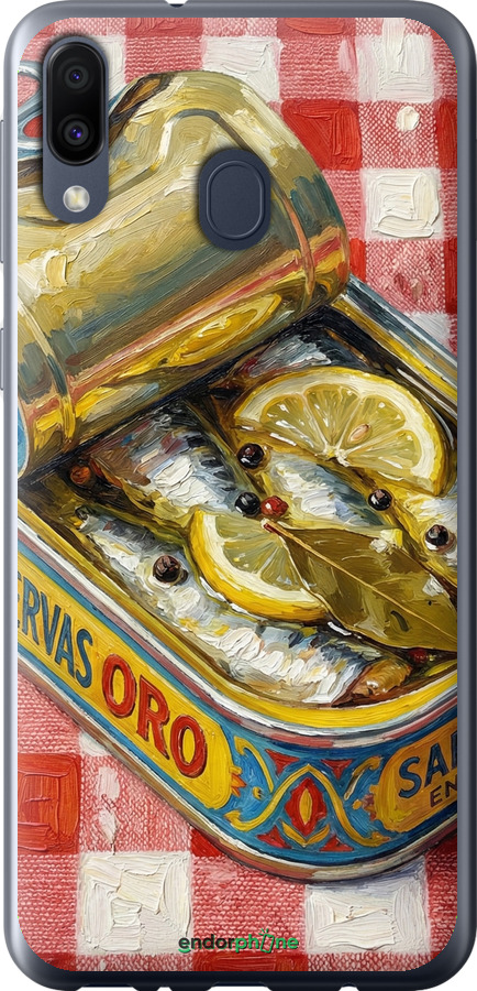 2D пластиковый чехол Vintage Sardine Tin Phone для Samsung Galaxy M20 - 6772t-1660 изображение 