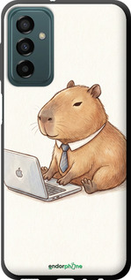 TPU чехол Funny Capybara CEO Working для Samsung Galaxy M13 M135 - 6777b-2765 изображение 