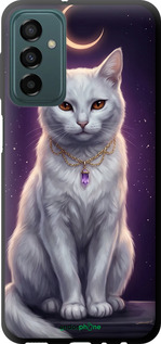 TPU чехол Mystic White Cat Gothic Dark Purple Gold для Samsung Galaxy M23 M236B - 6805b-2632 изображение 