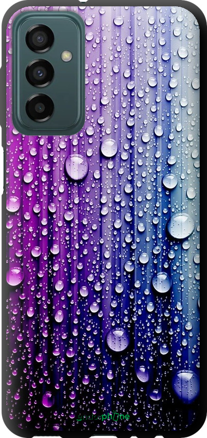 

TPU чорний чохол "Краплини води" для Samsung Galaxy M23 M236B, Синій