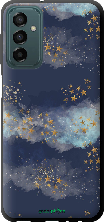 TPU чехол Ночь золотые звезды для Samsung Galaxy M13 M135 - 5421b-2765 изображение 