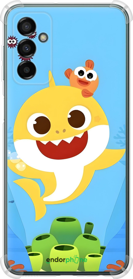 Силикон с усиленными углами чехол Бейби Шарк для Samsung Galaxy M23 M236B - 6303sp-2632 изображение 