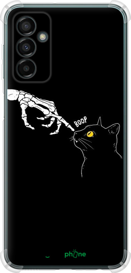 Силикон с усиленными углами чехол Кошка для Samsung Galaxy M13 M135 - 6505sp-2765 изображение 