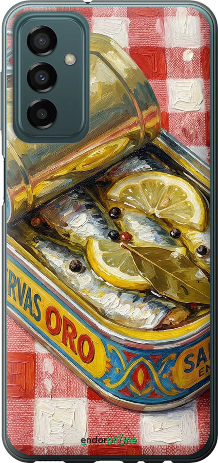 Силиконовый чехол Vintage Sardine Tin Phone для Samsung Galaxy M13 M135 - 6772u-2765 изображение 
