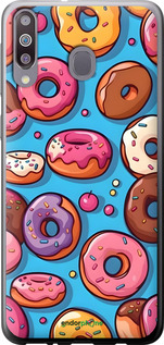 Силиконовый чехол Пончики для Samsung Galaxy A40s A3050 - 6318u-2058 изображение 