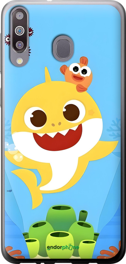 Силиконовый чехол Бейби Шарк для Samsung Galaxy M30 - 6303u-1682 изображение 