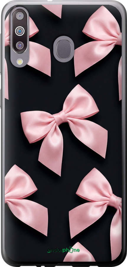 Силиконовый чехол Coquette Ribbons Dark Coquette для Samsung Galaxy M30 - 6767u-1682 изображение 