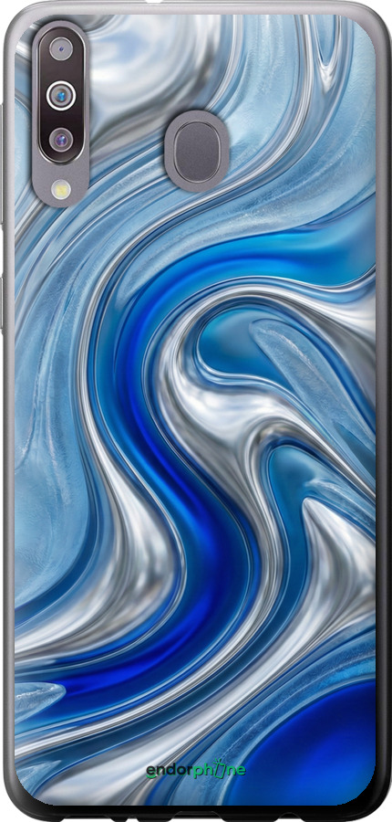 2D пластиковый чехол Liquid Chrome для Samsung Galaxy A40s A3050 - 6781t-2058 изображение 
