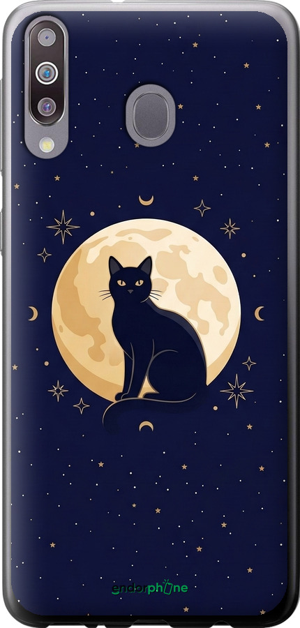 Силиконовый чехол Cute Cat Celestial/Witchy для Samsung Galaxy A40s A3050 - 6787u-2058 изображение 