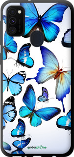TPU чехол Бабочки для Samsung Galaxy M21 M215F - 6023b-2016 изображение 