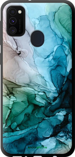 TPU чехол З абстрактним малюнком барвисті Солоні береги для Samsung Galaxy M21 M215F - 6405b-2016 изображение 