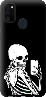 TPU чехол Скелет делает Selfie для Samsung Galaxy M21 M215F - 6535b-2016 изображение 