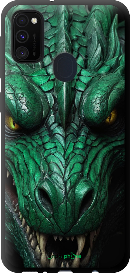 TPU чехол Зелёный дракон v2 для Samsung Galaxy M21 M215F - 5817b-2016 изображение 