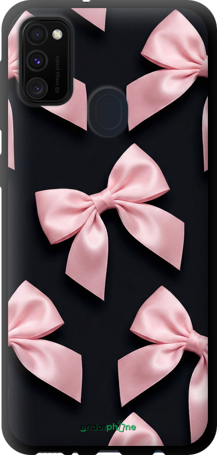 TPU чехол Coquette Ribbons Dark Coquette для Samsung Galaxy M21 M215F - 6767b-2016 изображение 