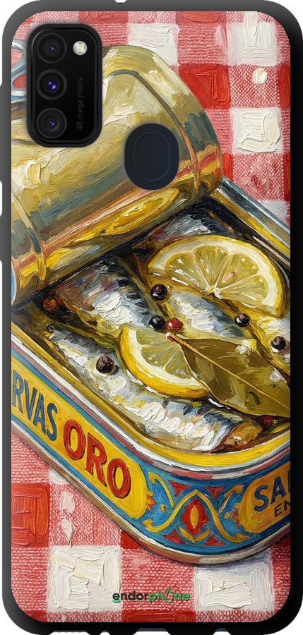 TPU чехол Vintage Sardine Tin Phone для Samsung Galaxy M21 M215F - 6772b-2016 изображение 