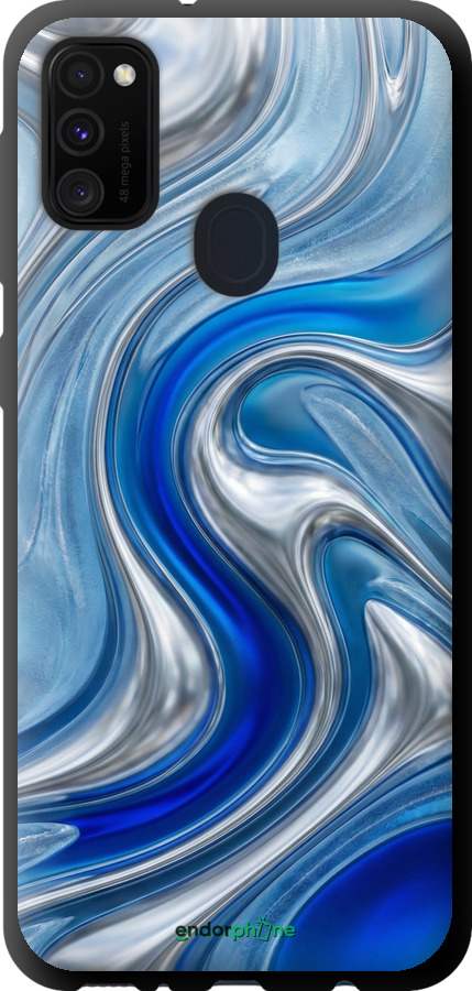 TPU чехол Liquid Chrome для Samsung Galaxy M21 M215F - 6781b-2016 изображение 
