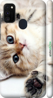 3D пластиковый матовый чехол Котик для Samsung Galaxy M30s 2019 - 6024m-1774 изображение 