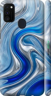 3D пластиковий матовий чехол Liquid Chrome для Samsung Galaxy M21 M215F - 6781m-2016 изображение 