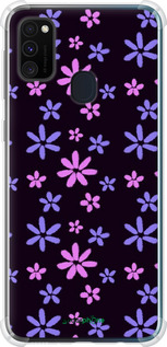 Силіконовий протиударний с посиленими кутами чехол з квітами для Samsung Galaxy M21 M215F - 6258sp-2016 изображение 