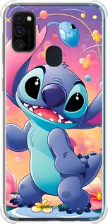 Силикон с усиленными углами чехол Стич 2 для Samsung Galaxy M21 M215F - 6371sp-2016 изображение 