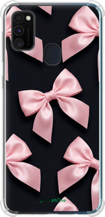 Силикон с усиленными углами чехол Coquette Ribbons Dark Coquette для Samsung Galaxy M21 M215F - 6767sp-2016 изображение 