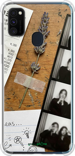 Силіконовий протиударний с посиленими кутами чехол Aesthetic Scrapbook Collage для Samsung Galaxy M21 M215F - 6773sp-2016 изображение 