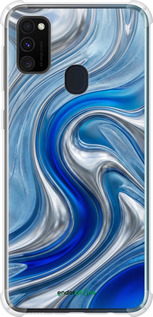 Силіконовий протиударний с посиленими кутами чехол Liquid Chrome для Samsung Galaxy M21 M215F - 6781sp-2016 изображение 