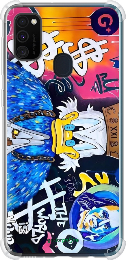Силикон с усиленными углами чехол Скрудж 2 для Samsung Galaxy M21 M215F - 6285sp-2016 изображение 