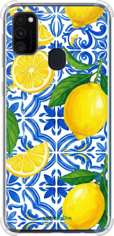 Силіконовий протиударний с посиленими кутами чехол Grocery Girl Italian Summer для Samsung Galaxy M21 M215F - 6766sp-2016 изображение 