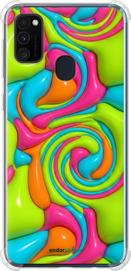 Силіконовий протиударний с посиленими кутами чехол Y2K Jelly Dream для Samsung Galaxy M30s 2019 - 6780sp-1774 изображение 