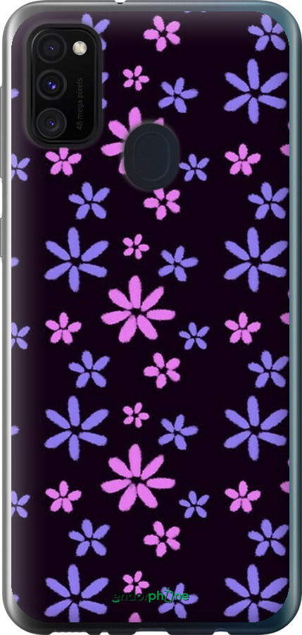 2D пластиковий чехол з квітами для Samsung Galaxy M21 M215F - 6258t-2016 изображение 