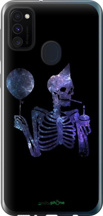 2D пластиковый чехол Скелетное искусство для Samsung Galaxy M21 M215F - 6536t-2016 изображение 