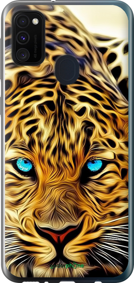 2D пластиковий чехол Леопард для Samsung Galaxy M21 M215F - 6611t-2016 изображение 