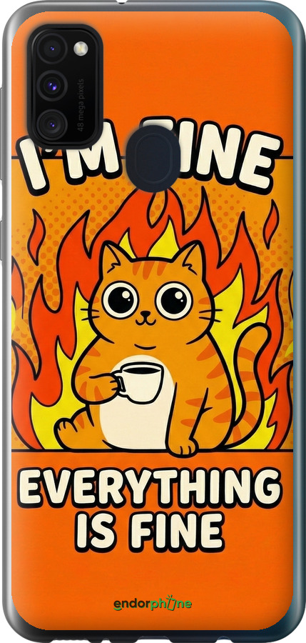 2D пластиковий чехол Funny Cat для Samsung Galaxy M30s 2019 - 6786t-1774 изображение 