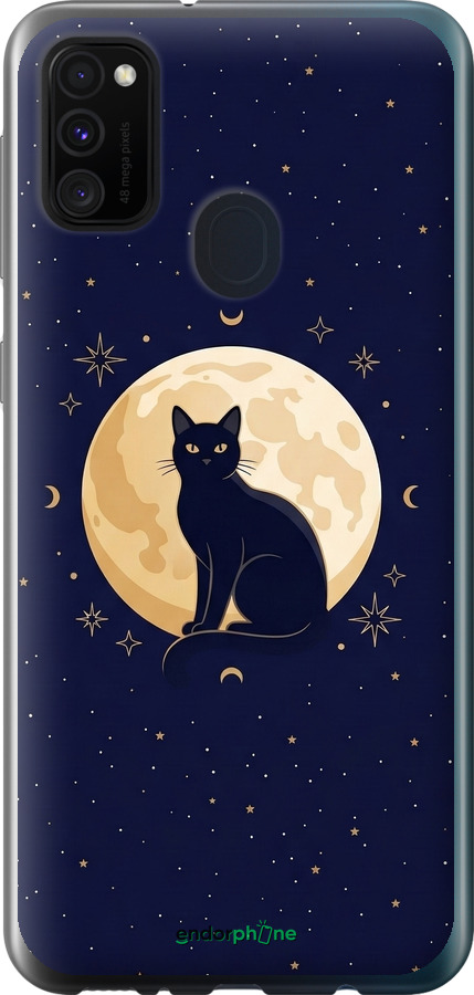 Силіконовий чехол Cute Cat Celestial/Witchy для Samsung Galaxy M30s 2019 - 6787u-1774 изображение 