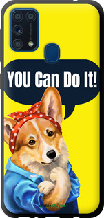 TPU чехол чехол с корги You Can Do It для Samsung Galaxy M31 M315F - 6184b-1907 изображение 