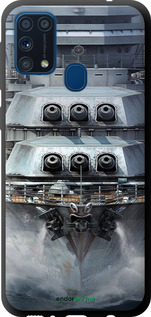 TPU чехол Лінкор, world of tanks, wargaming, військовий корабель для Samsung Galaxy M31 M315F - 6453b-1907 изображение 
