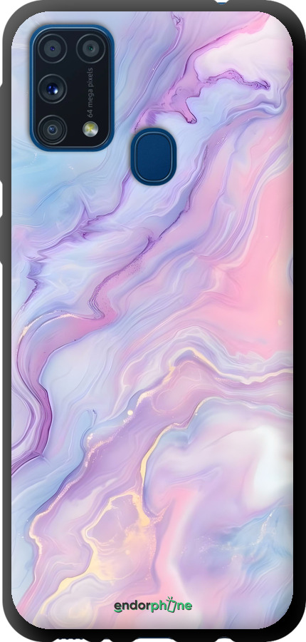TPU чехол Нежный мрамор для Samsung Galaxy M31 M315F - 6310b-1907 изображение 
