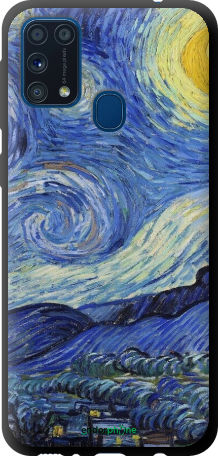 TPU чехол «Зоряна ніч» Вінсента Ван Гога для Samsung Galaxy M31 M315F - 6433b-1907 изображение 