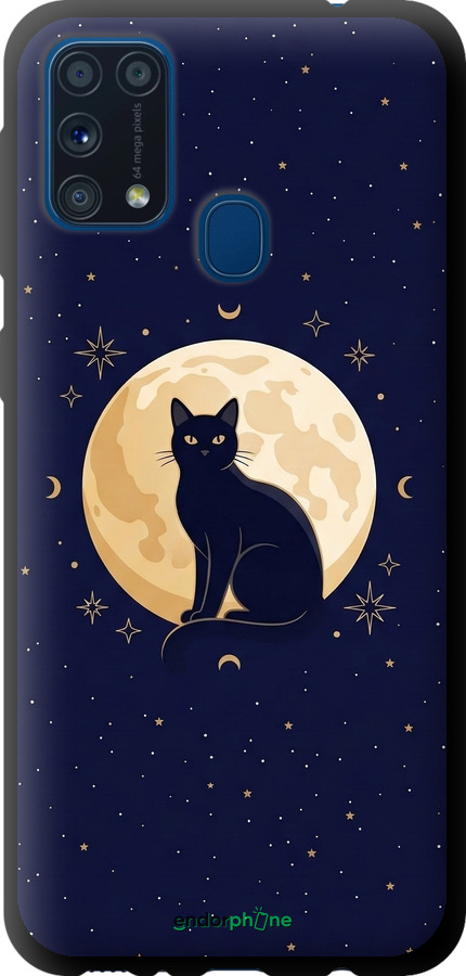 TPU чехол Cute Cat Celestial/Witchy для Samsung Galaxy M31 M315F - 6787b-1907 изображение 