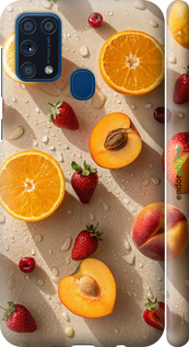 3D пластиковый матовый чехол Фрукты 3 для Samsung Galaxy M31 M315F - 6703m-1907 изображение 