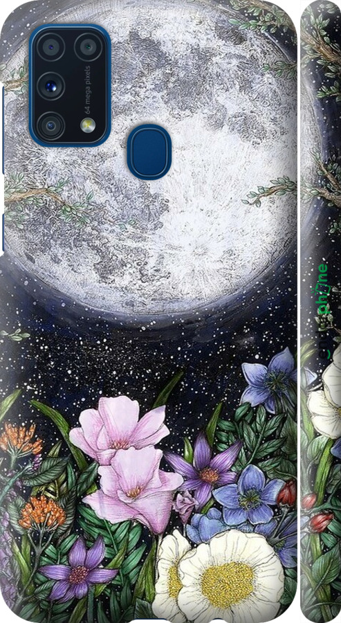 3D пластиковый матовый чехол Полночь в саду II для Samsung Galaxy M31 M315F - 6424m-1907 изображение 